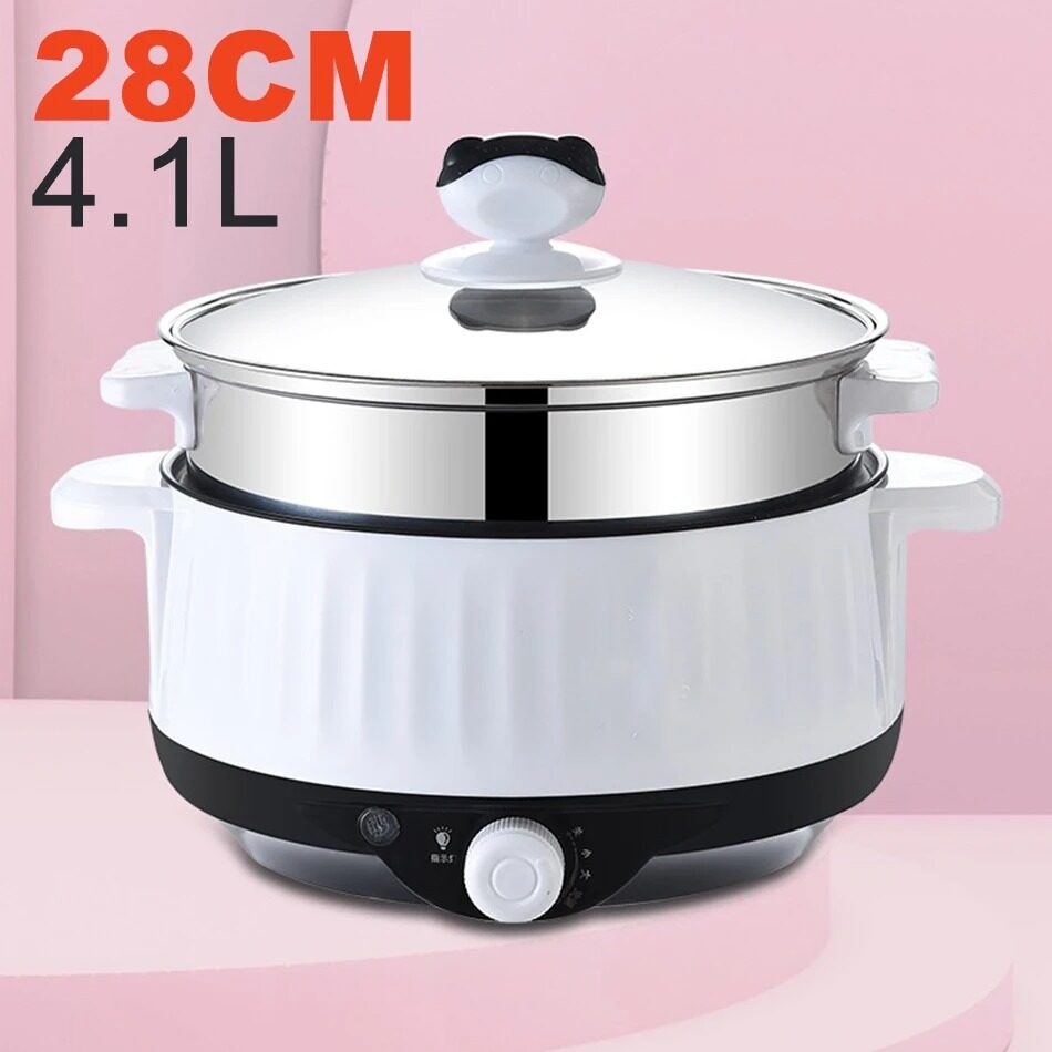 FREE GIFT [YNY MALL] [ 2.0L / 3.2L / 4.1L ] Multifunctional Non Stick Electric Cooking & Steaming Pot / Periuk Kual