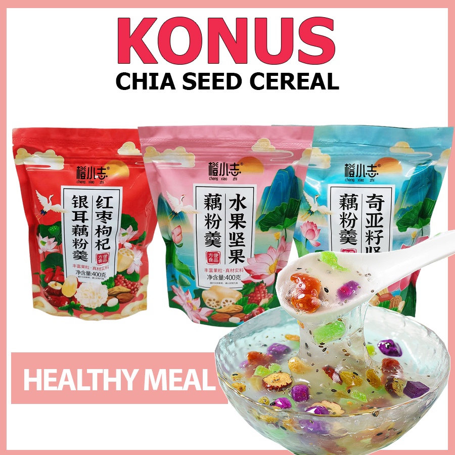 Konus Chia seeds cereal lotus root starch soup Mix Nuts Nutrition