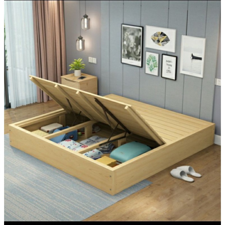 Solid wood tatami bed frame Japanese bed style floorboard Shopee Malaysia