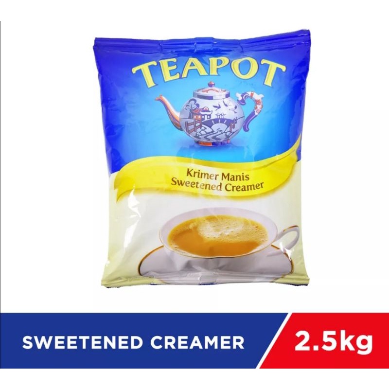 Teapot Krimer Manis Sweetened Creamer. Condensed Milk Soft Pack 2.5kg