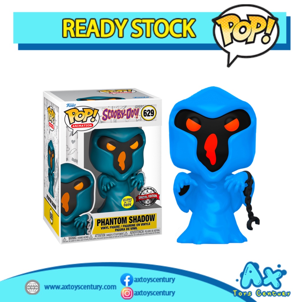 Funko Pop! Scooby-Doo - Phantom Shadow #629 GITD Special Edition 100% Genuine