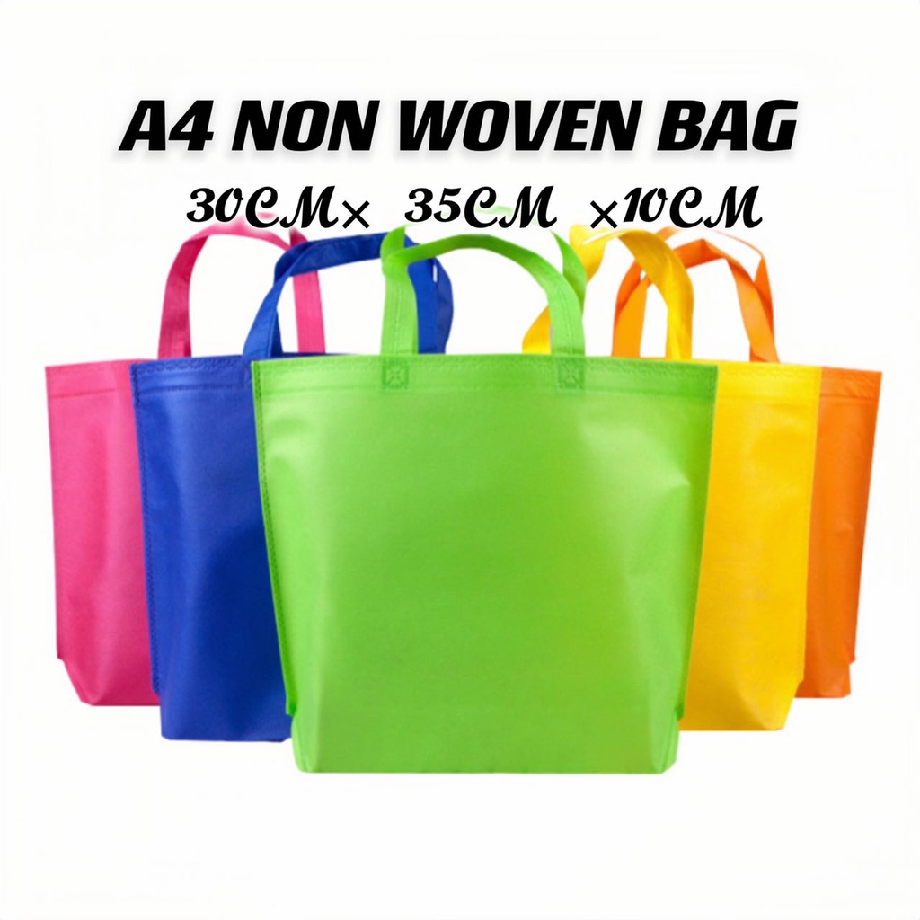 RSS_ A4 Non Woven Bag / Shopping Woven Bag / Gift Bag / Tote Bag / Food Delivery Bag