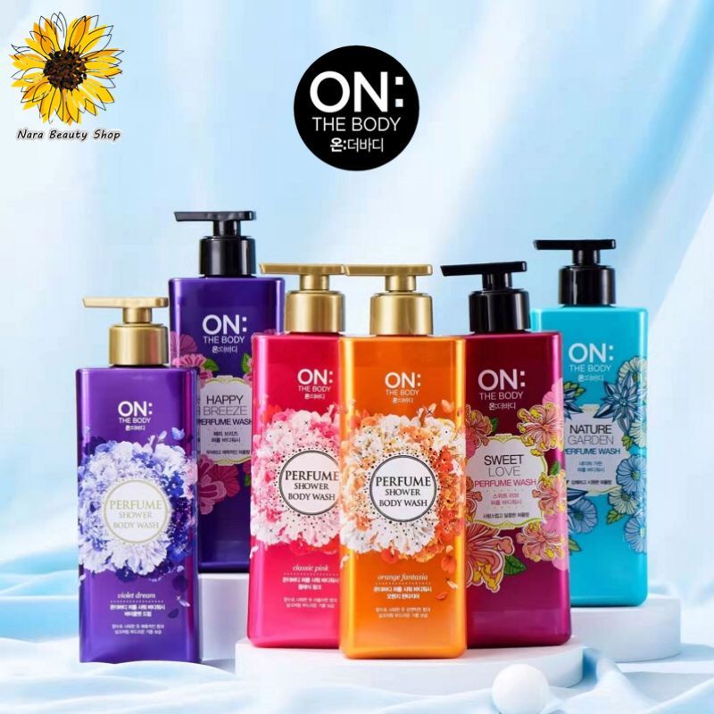 ON :THE BODY Perfume Shampoo Body Wash 500ml Korea 韩国香水沐浴露[Ready Stock]