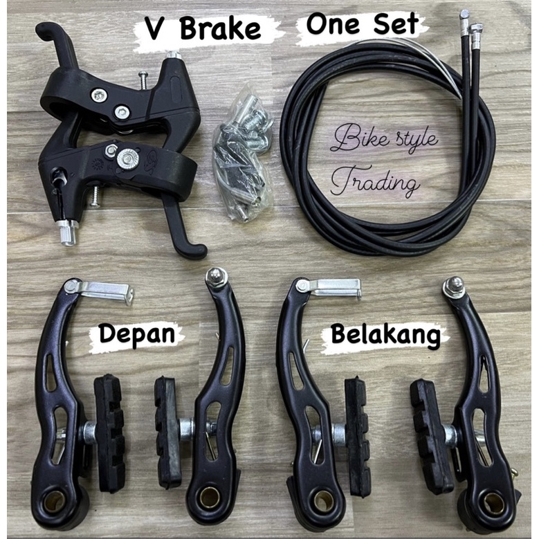 Brake Basikal / Bicycle V Brake Set / Cable Brake / Lady Bike/ Children