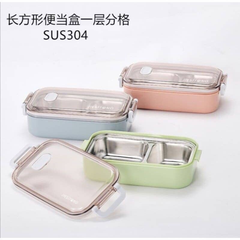 FREE GIFT 304 Stainless Steel Lunch Box Bento Box Student Workers Lunch