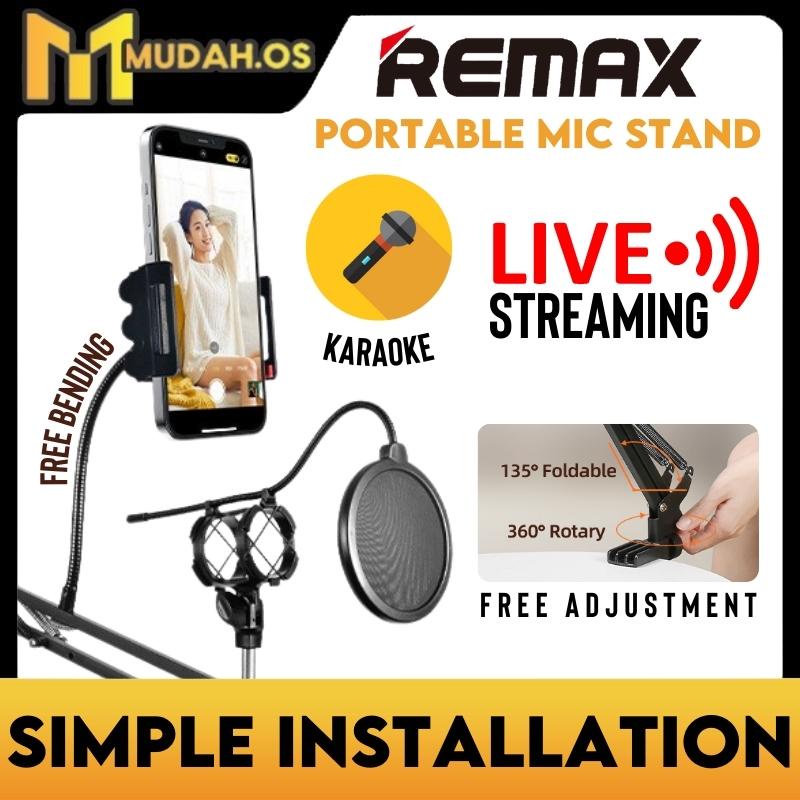 REMAX Microphone Stand Desk Mic Stand Table CK100 / CK100 Pro Mic Stand With Phone Holder Studio
