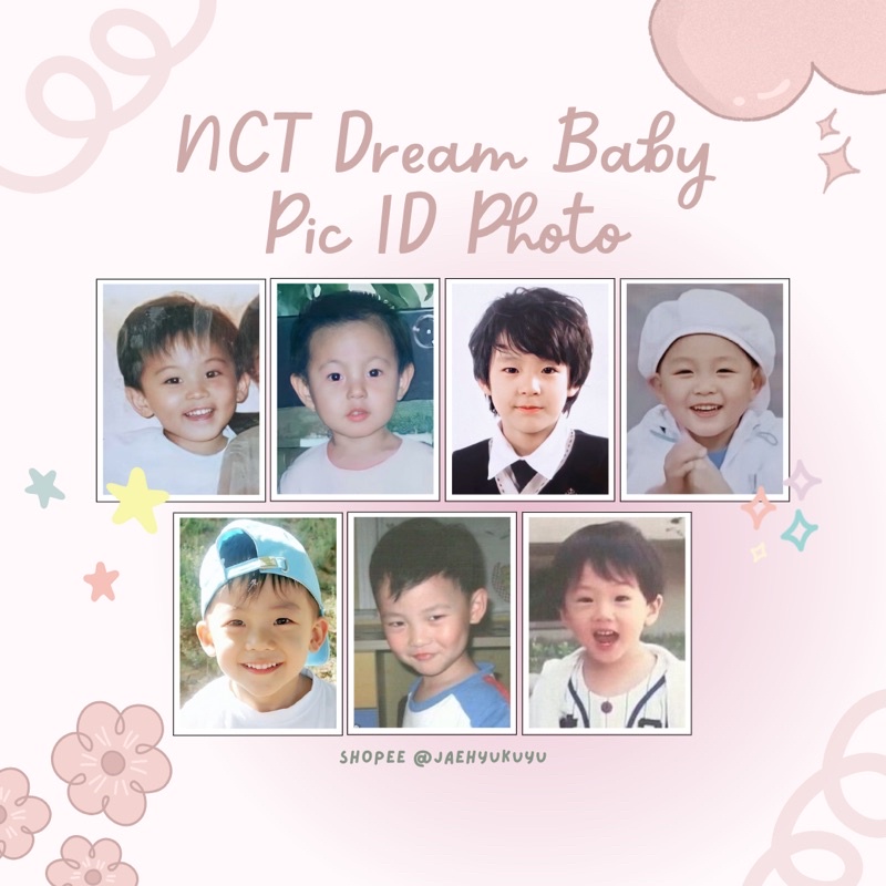 NCT 127 / NCT DREAM / WayV Baby Pic ID Photo Passport Set