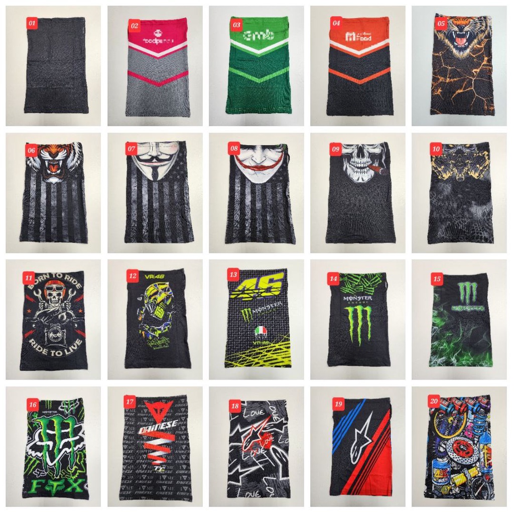 Buff muka with earloop full sublimation bandana scarf Shopee Malaysia