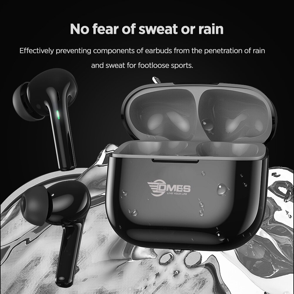 FREE GIFT DMES DE3 True Wireless Earbuds Bluetooth 5.3 TWS Sport Earbuds with Charging Case 300mAh/Multi Control