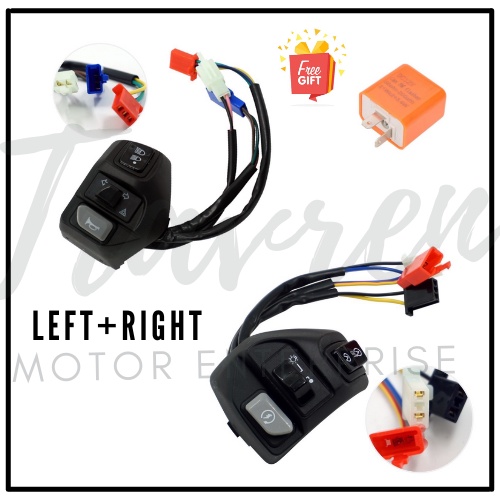 NVX NVX155 AEROX AEROX155 HANDLE SWITCH KIRI KANAN SUIS LAMPU ON/OFF