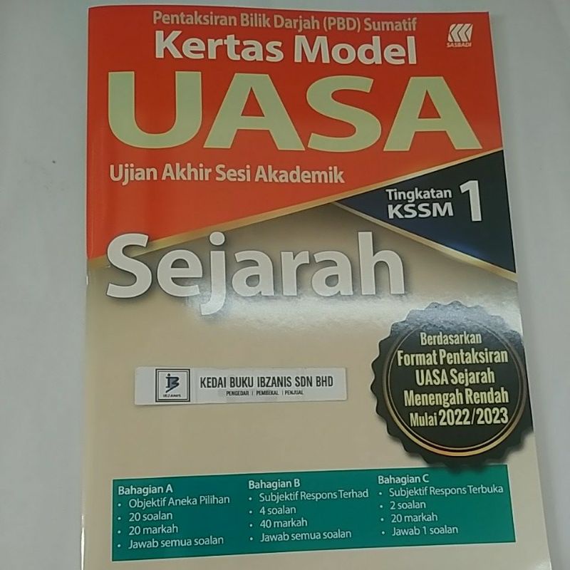 kertas model UASA SEJARAH ting 1  Shopee Malaysia