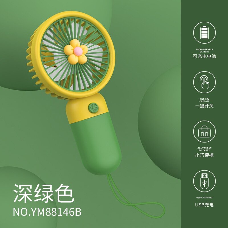 [LOCAL SELLER] EXTRA GIFT PORTABLE HAND TABLE MINI CLIP FAN YM88146B USB CHARGE BATTERY DESK COOLING SMALL KIPAS RECHARG