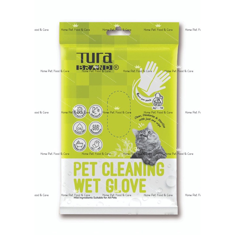 Tura Pet Cleaning Wet Glove 6pcs per Pack Shopee Malaysia