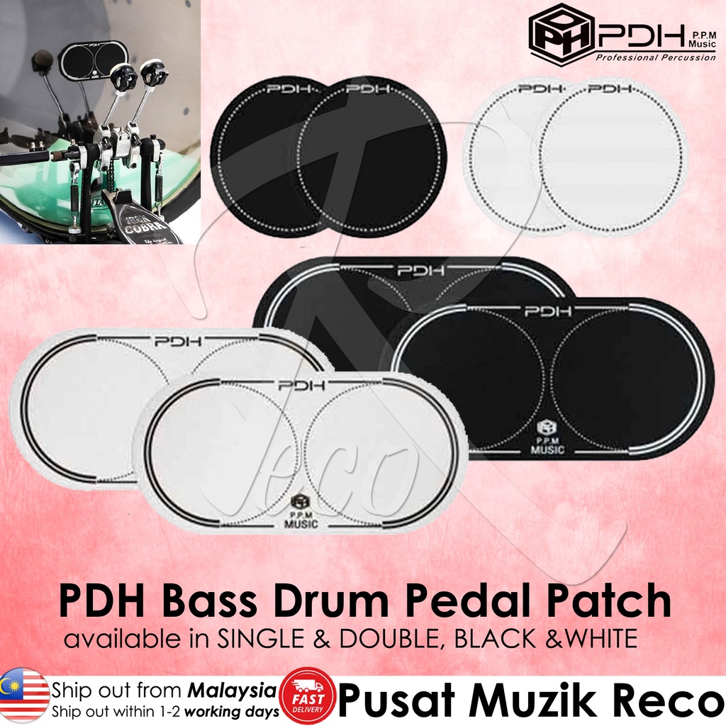 PDH Single Double Bass Drum Pedal Pedal Pad Kick Pad Patch Head