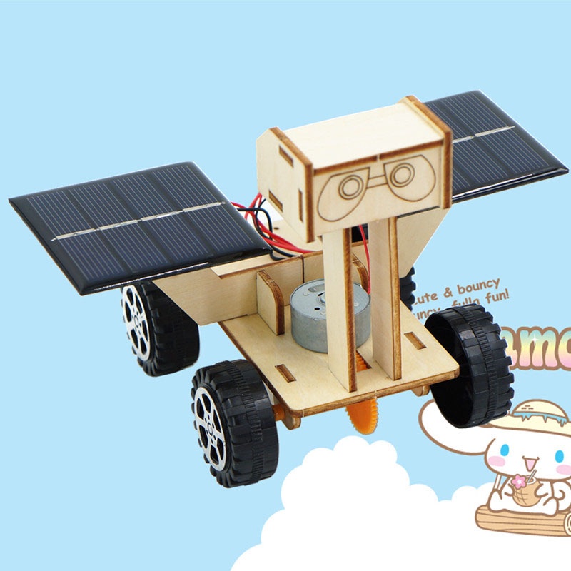 PNL DIY Solar Moon Rover Robot Car Puzzle Model Educational Toy Students Science Experiment for Kid Gifts