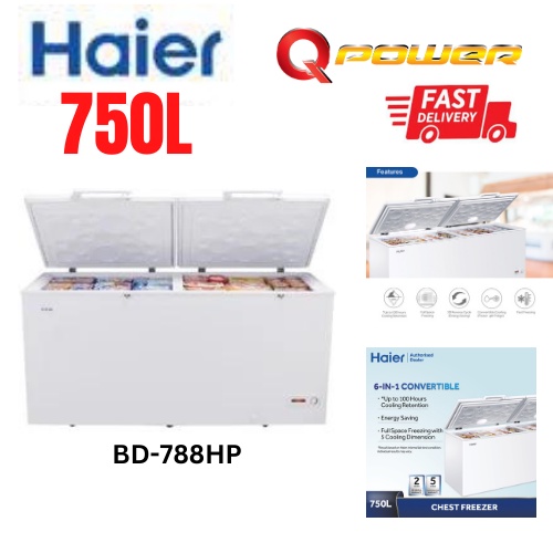 Haier Chest Freezer Beku 750L BD788HP Peti Sejuk Beku Shopee Malaysia