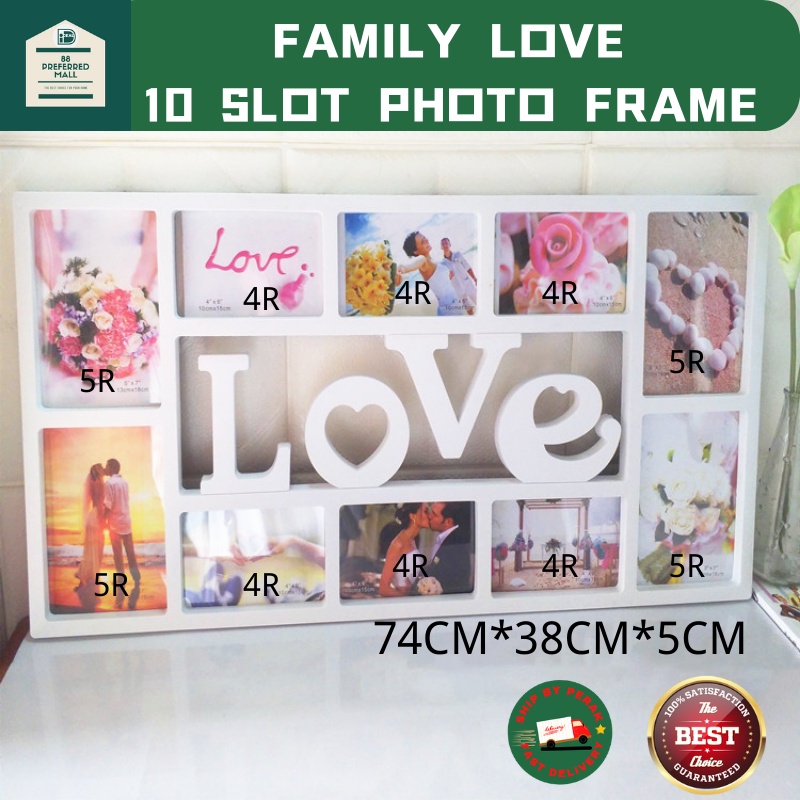 PHOTO FRAME EUROPEAN STYLE PHOTO FRAME FAMILY LOVE PHOTO FRAME 10 SLOT PHOTO FRAME