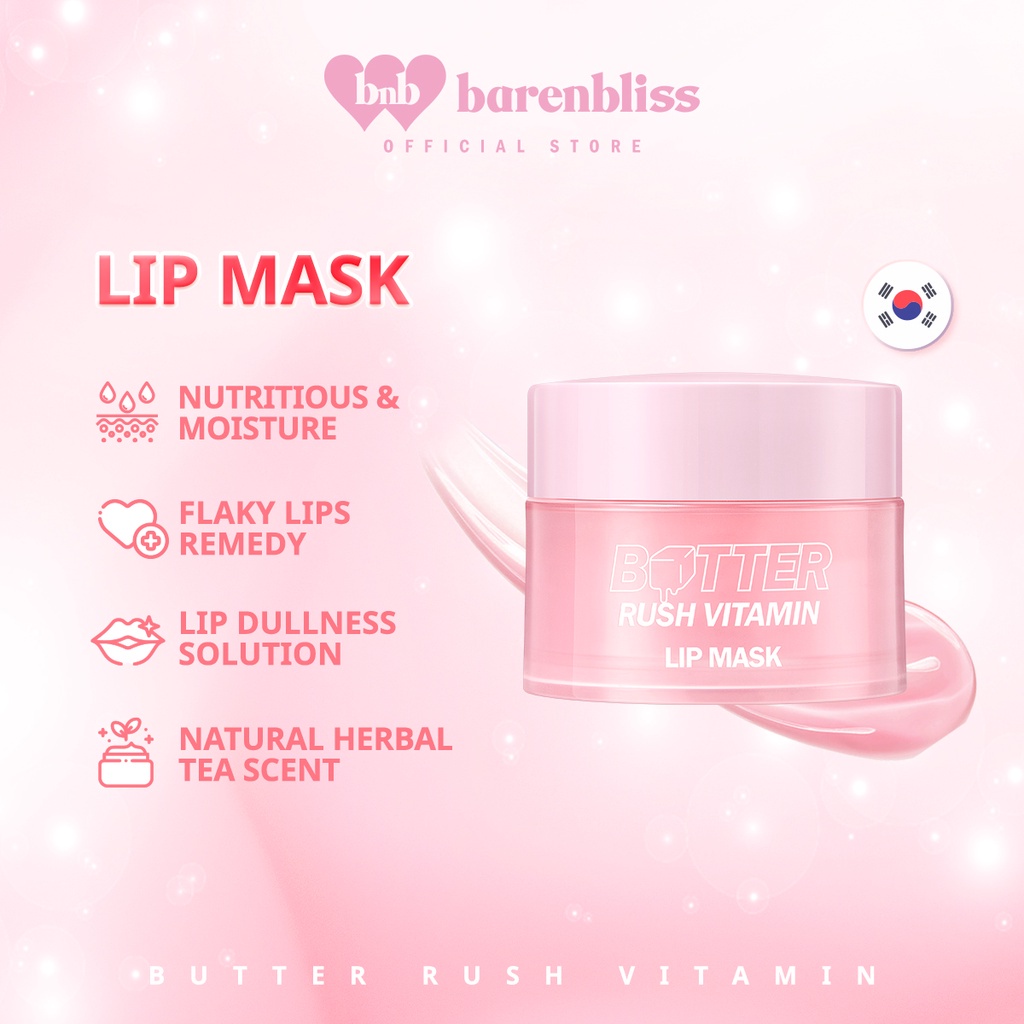 BNB Barenbliss Butter Rush Vitamin Lip Mask Moisturizing Lip Balm