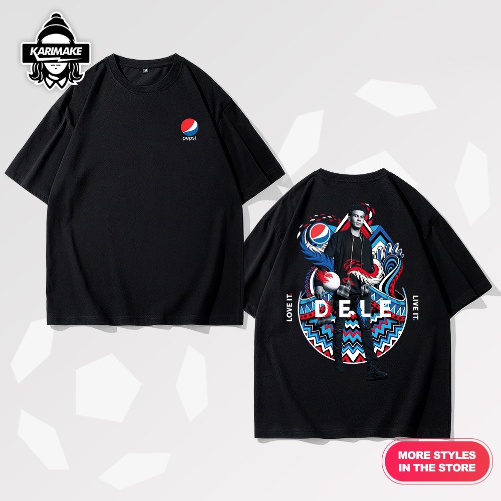 【READY STOCK】New Soccer Star series Dele Alli men and women's round neck T-shirt, World Cup soccer series hit T-shirt