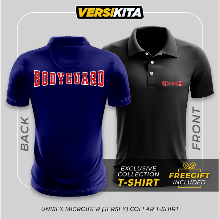 BODYGUARD (XS-5XL) Jersey Collar Short Sleeves T-Shirt / Security Uniform/ Baju Murah Harga Borong