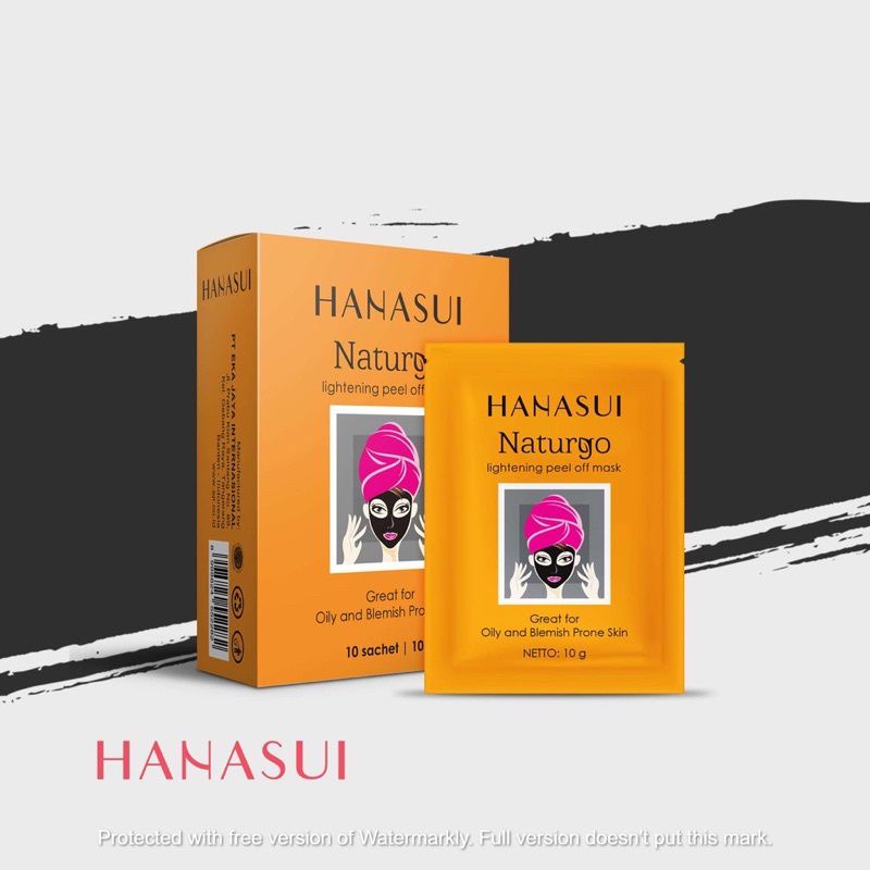 Masker Hanasui Naturgo Pell Off Mask Black Gold Shopee Malaysia