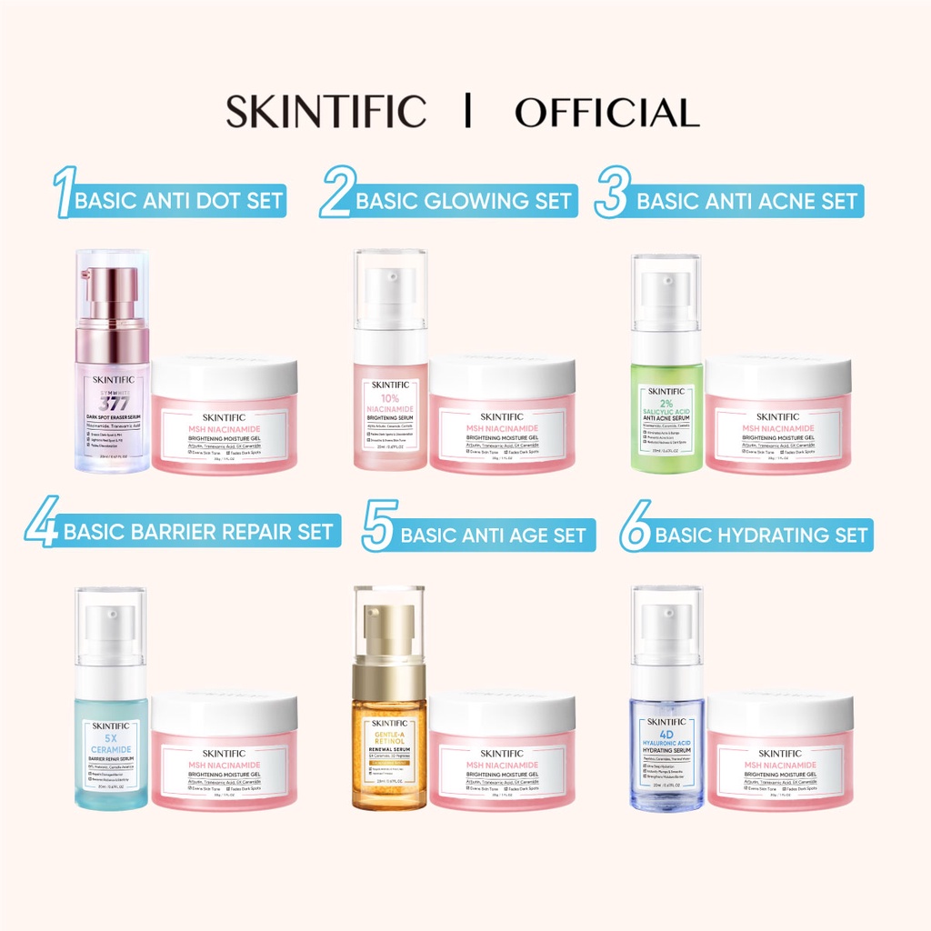 [NEW SET] SKINTIFIC 2pcs Brightening Set Serum + MSH Niacinamide ...