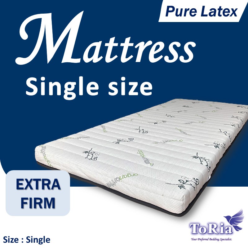 TORIA 100 Pure Latex Mattress Single Size / Firm / Extra Firm / Tilam