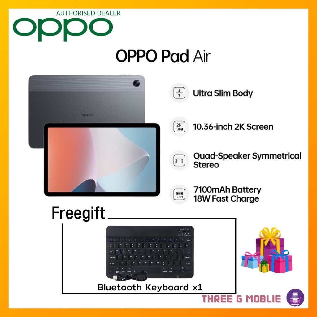 Oppo Pad Air Gb Ram Gb Rom W Fast Charge Mah Battery