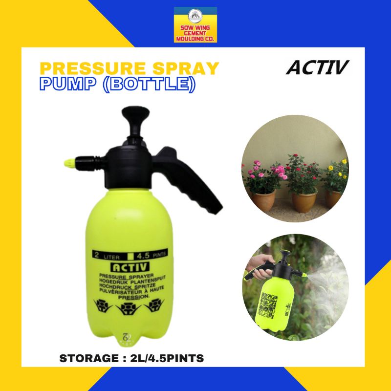 Pressure Sprayer Water Hand Pump ACTIV - 2L | Shopee Malaysia