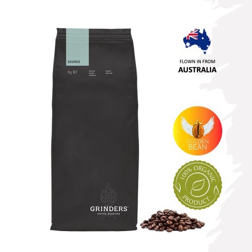 Grinders Coffee Source Beans 1kg Cafe Blend from Australia