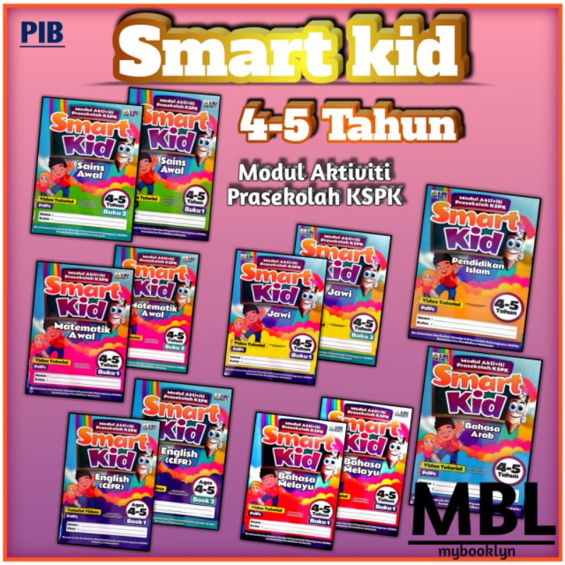 PIB MODUL AKTIVITI PRASEKOLAH KSPK SMART KID 4-5 TAHUN | Shopee Malaysia