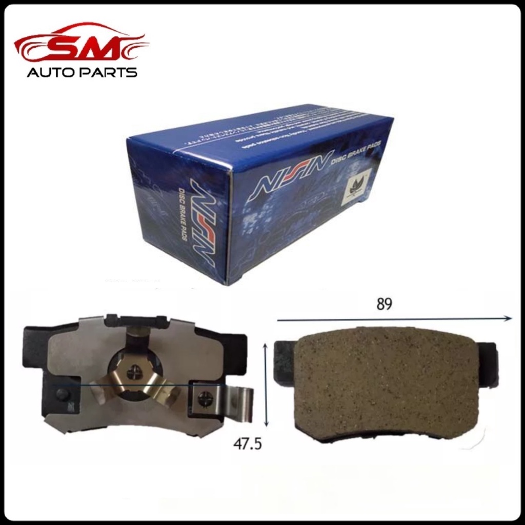 Japan Nissin Rear Disc Brake Pad Honda Accord T2A / CRV S9A SWA TOA