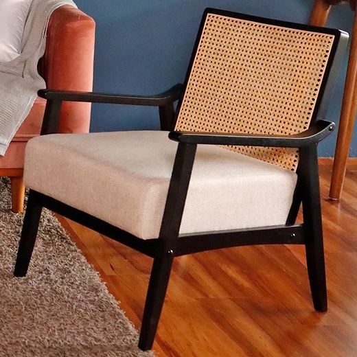 VADMIR Armchair Rattan Lounger Chair Kerusi Berlengan Kerusi Rotan
