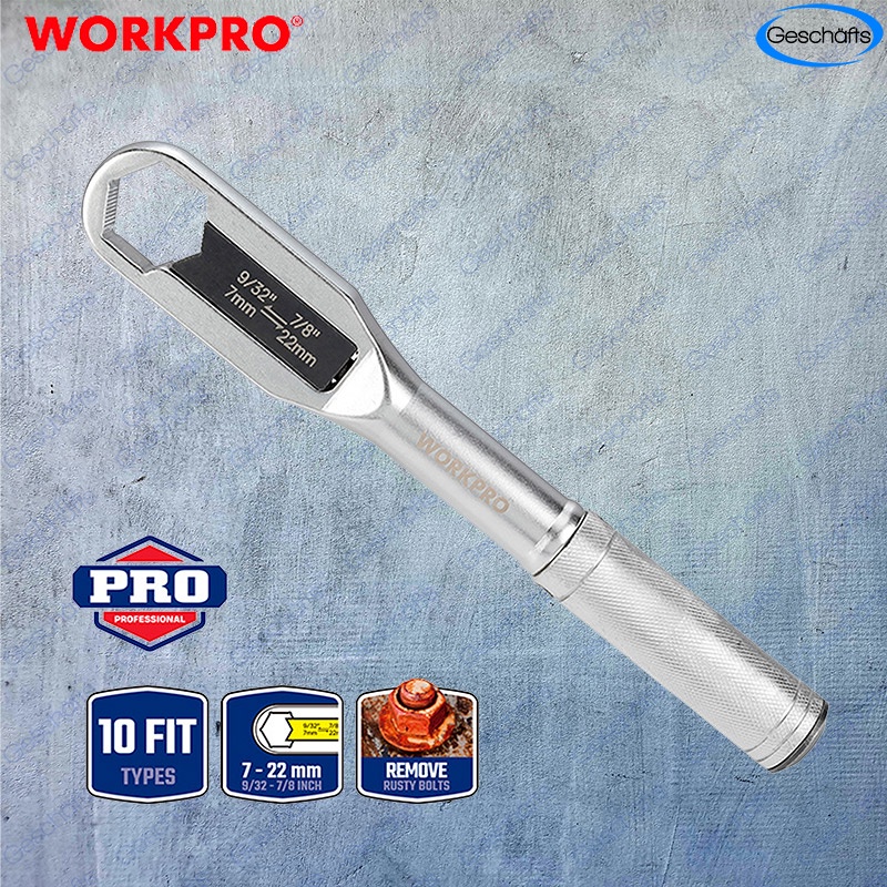 WORKPRO Universal Adjustable Wrench for Size 7 22mm Shopee Malaysia