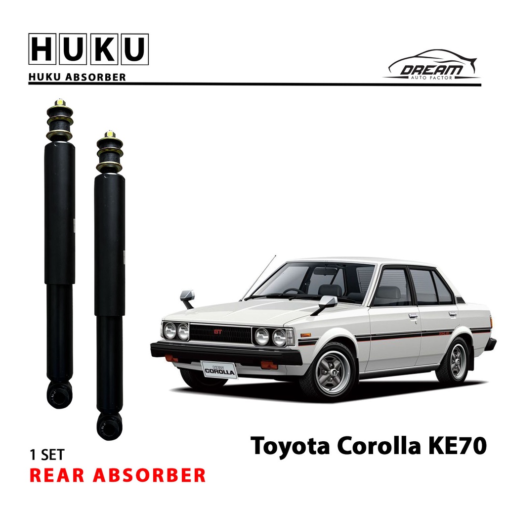 Toyota Corolla KE70 Rear Gas Absorber HUKU E2572 | Shopee Malaysia