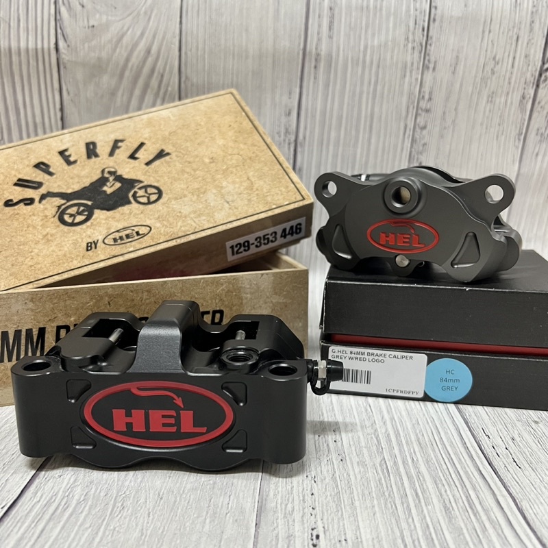 100 ORIGINAL HEL Brake Caliper 4Pot 2Pot Performance MADE UK BLACK