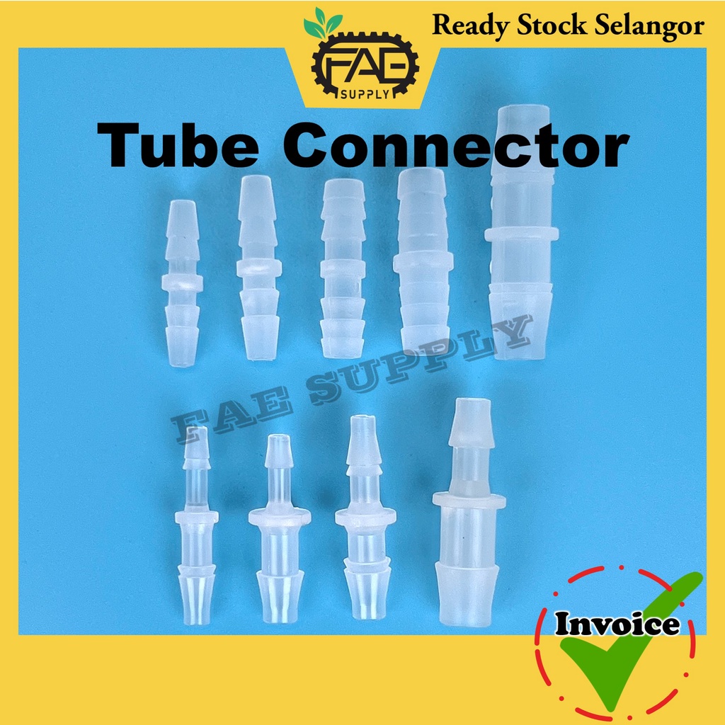 Plastic Tube Connector Type Straight size 2.518mm Straight Reducer