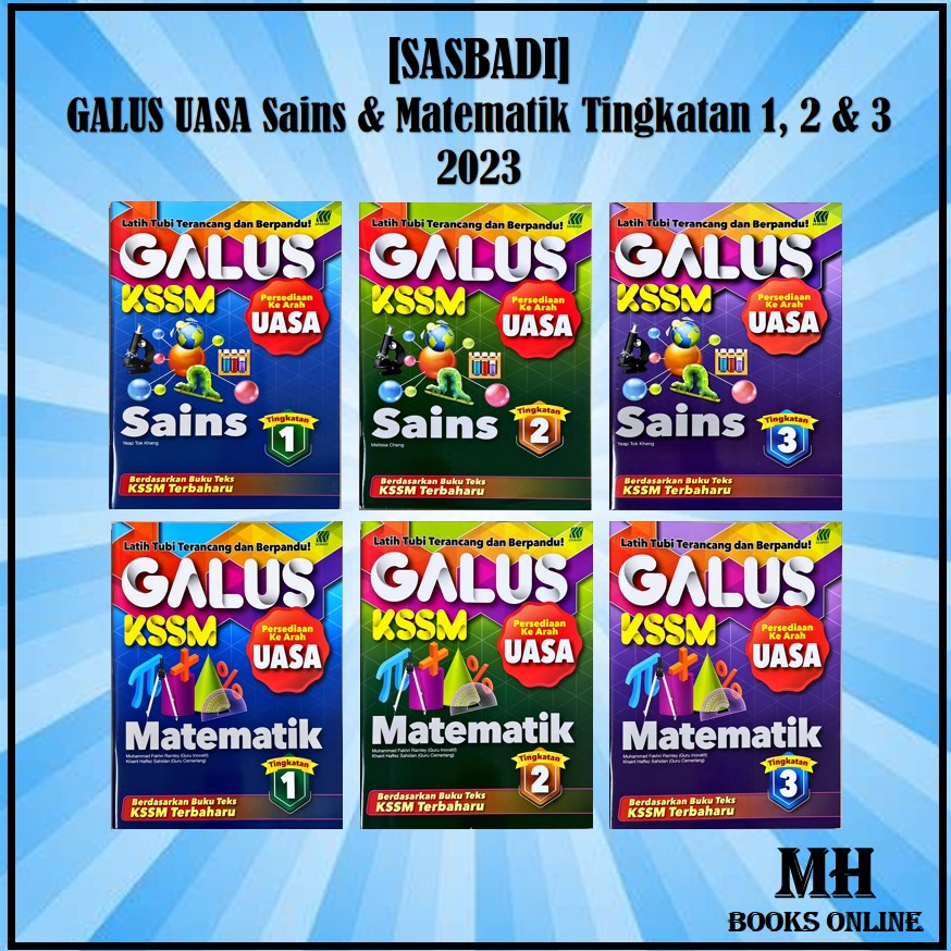 [MH] SASBADI BUKU LATIHAN GALUS UASA 2023 Matematik & Sains Kssm