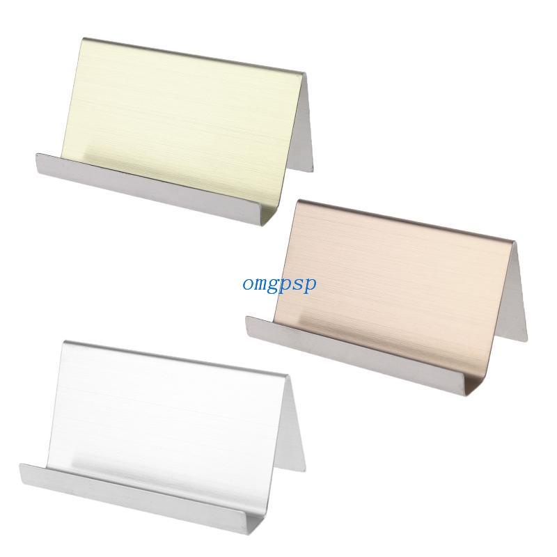 OMG Stainless Steel Business Name Card Holder Display Stand Rack