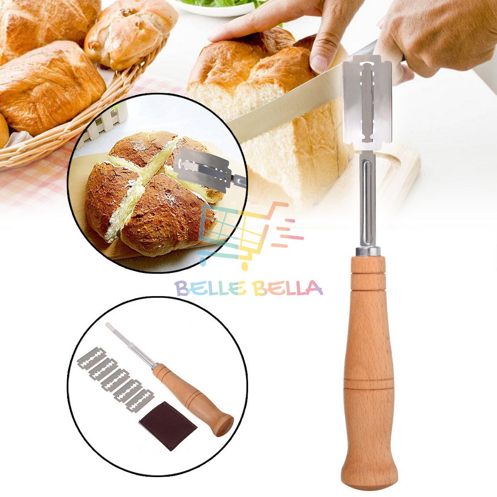 BREAD LAME DOUGH SCORING TOOL WITH FIXED BLADE BAGUETTE FRENCH LOAF CUTTER