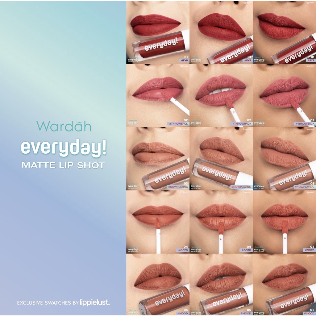 Wardah Everyday Matte Lip Shot Lip Cream Halal Cosmetic Original