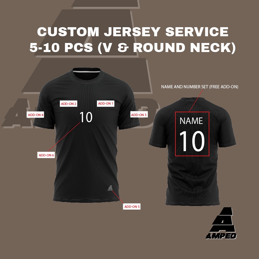 [510] CUSTOM TEAM JERSEY ORDERS. CUSTOM DESIGN JERSEY (ROUND NECK AND