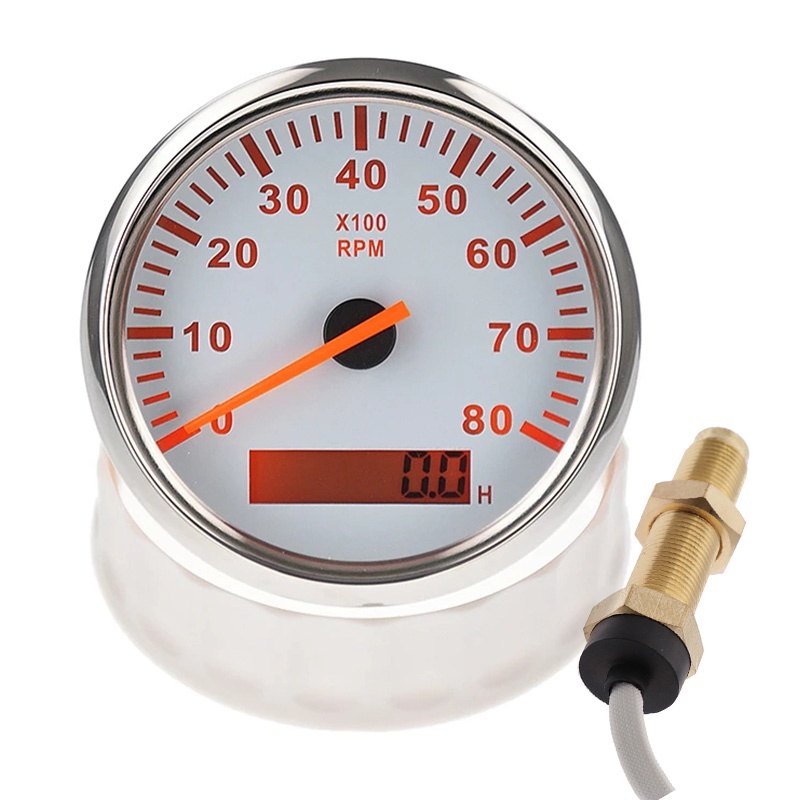 85mm Boat Tachometer 3000,4000,6000,8000 RPM Tachometer Car Marine