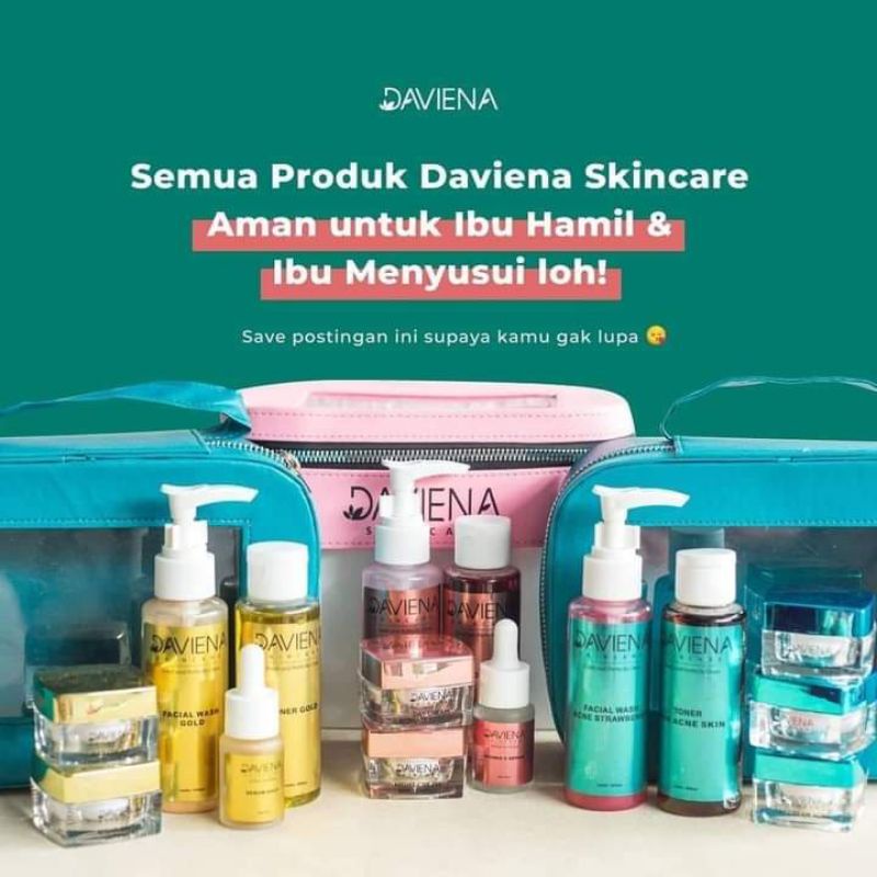 #DAVIENA ORIGINAL SKINCARE SERIES GOLD/ACNE/GLOWING BPOM % Original#Ready Stock