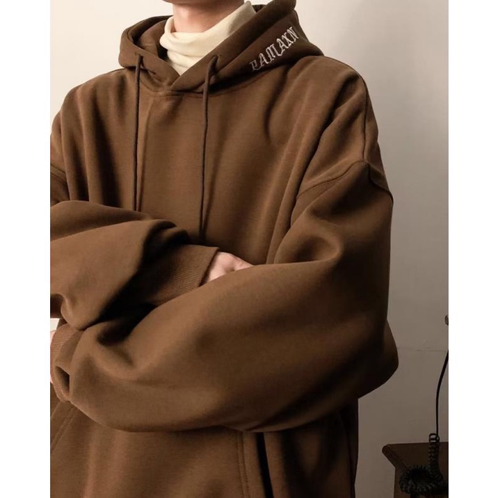 【Plus Size M-5XL】Men's Hoodie Creative Letter Sweatshirt Trend Loose Personality Long-sleeved Hooded Sweatshirt Autumn and Winter Sweatshirt Unisex