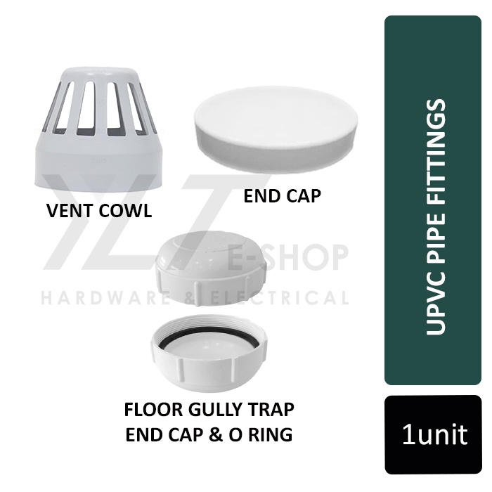 UPVC Pipe Fittings / Hydroponic Fittings - Vent Cowl / End Cap / Floor ...