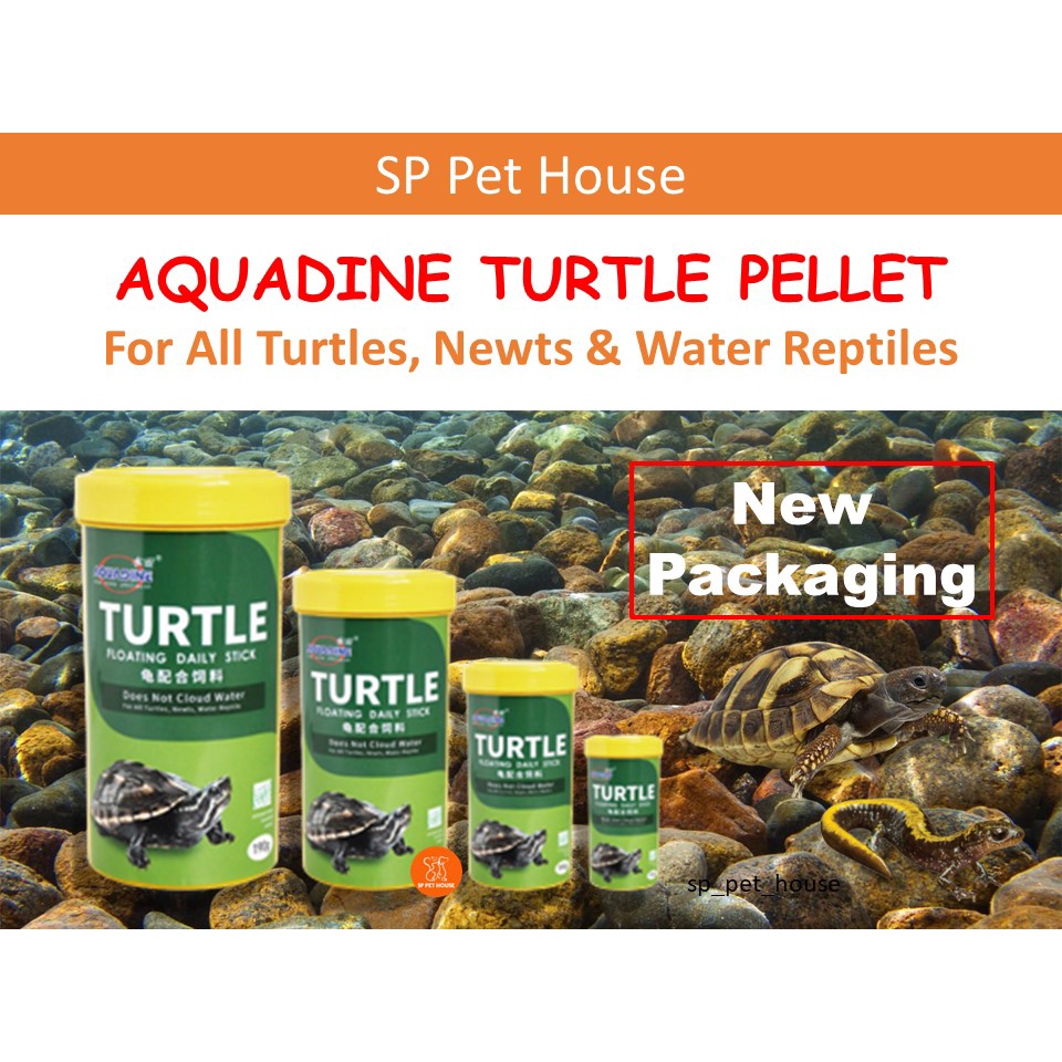 Aquadine Turtle Pellets Food 40g 85g 190g 500g / Makanan Kura-Kura ...