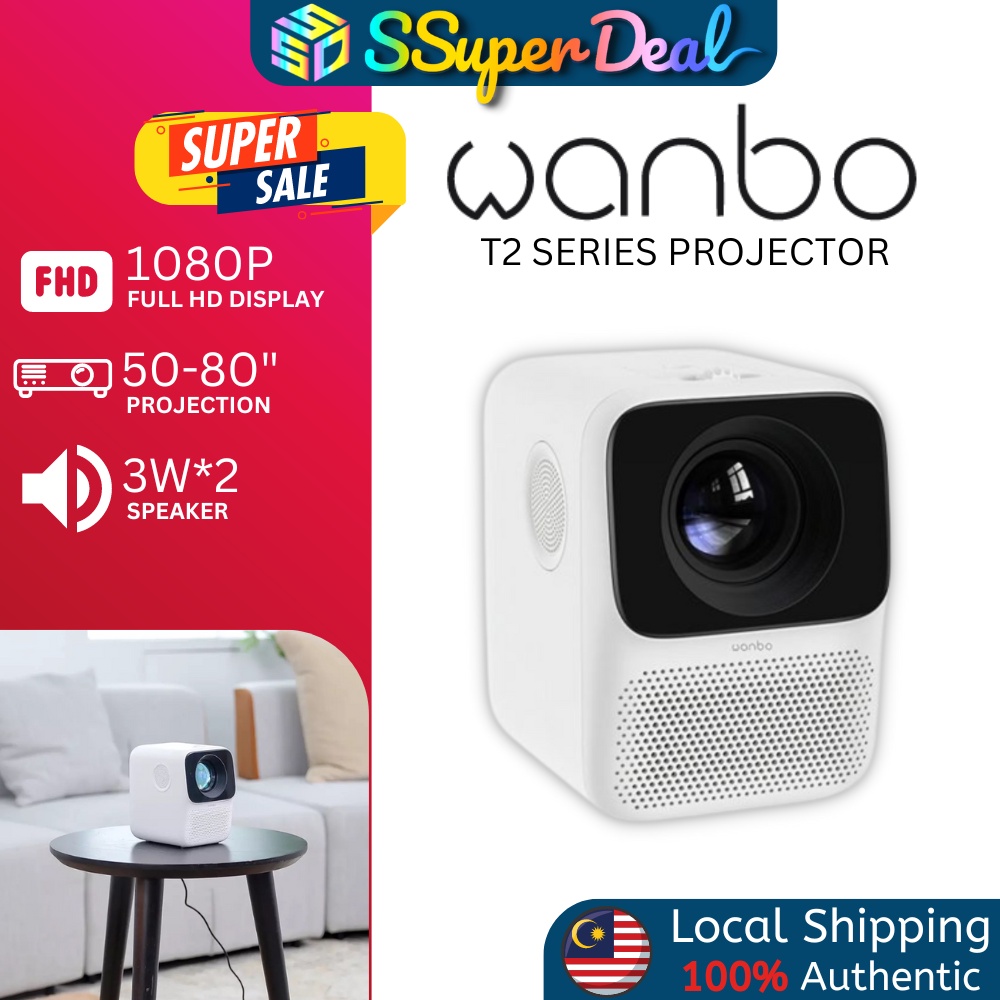 (GLOBAL ENGLISH) Wanbo T2 Series T2 Free / T2 Max Portable Mini Pico ...