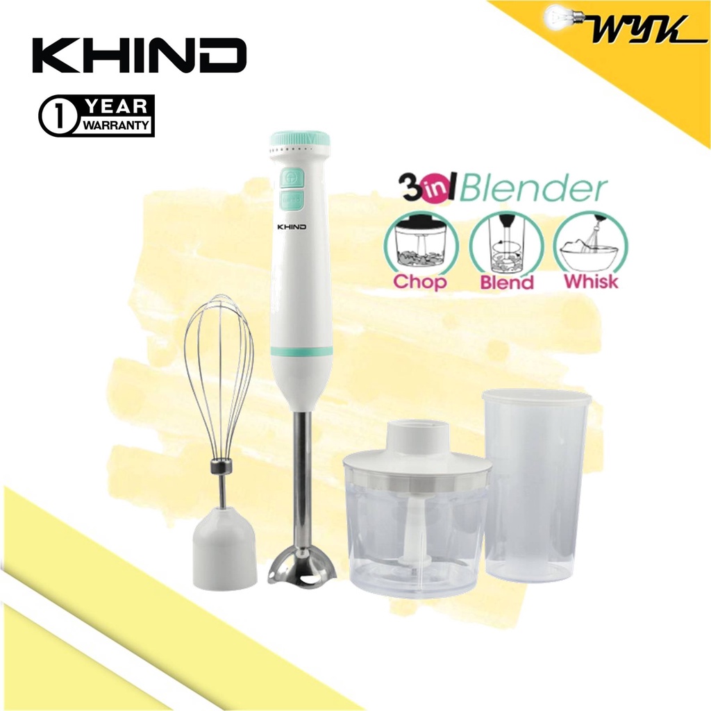 KHIND/MISTRAL Hand Blender BH600M/MBH1902 (Mint/ Pink) Shopee Malaysia