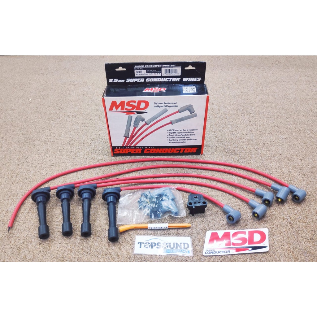MSD 8.5mm SPARK PLUG WIRES SUPER CONDUCTOR FOR ACURA / INTEGRA 1.8L NON